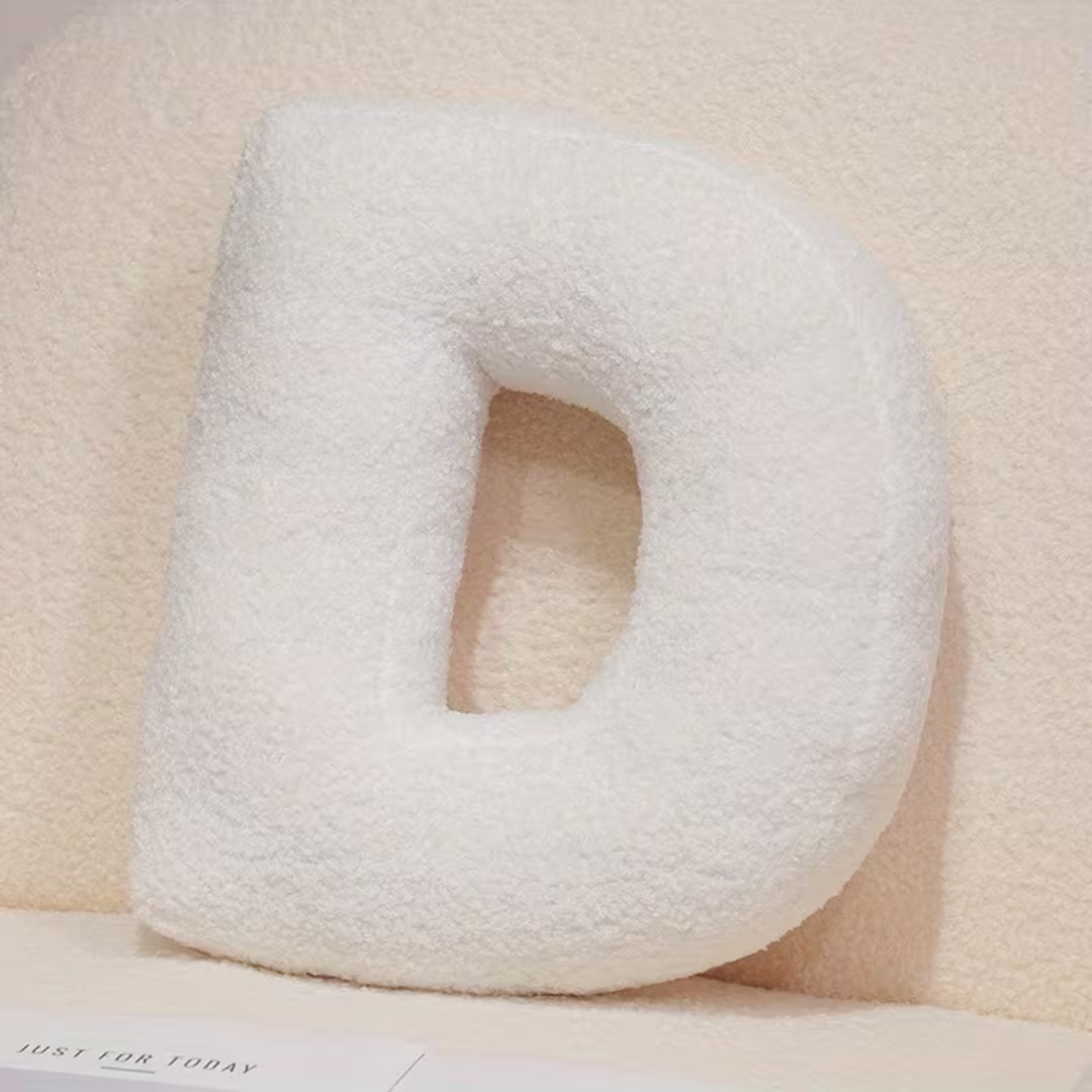 White Letter Decorative Pillow – Soft And Versatile | Creative Pillows For Your Sofa And Bed | Stornfield