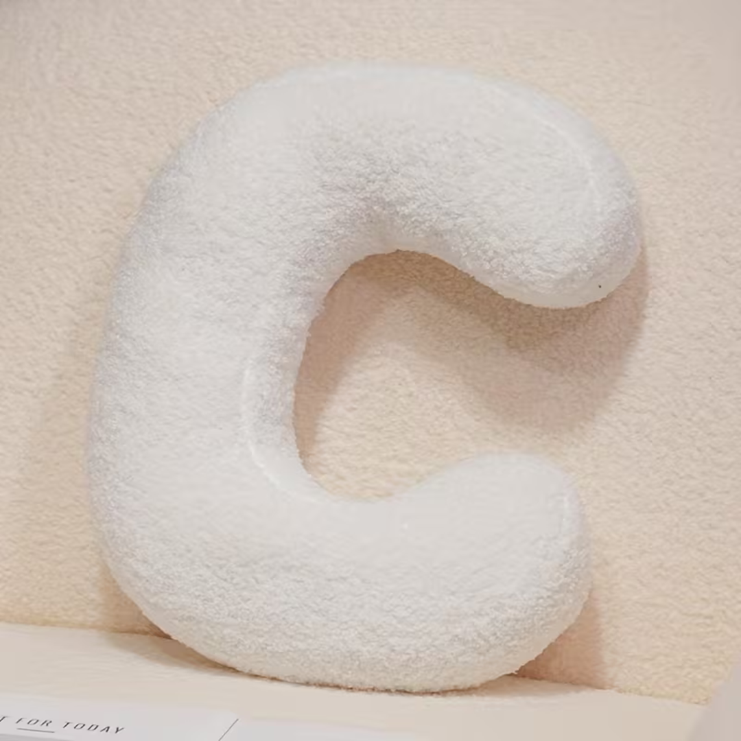 White Letter Decorative Pillow – Soft And Versatile | Creative Pillows For Your Sofa And Bed | Stornfield