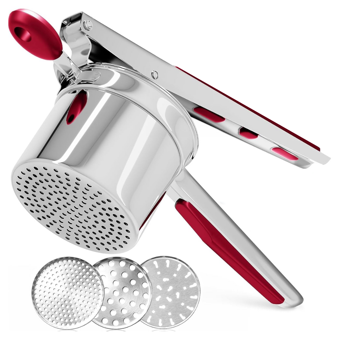Stornfield | PureMasher Pro Stainless Steel Potato Masher 15oz | Extra Large Capacity | For Mashed Potatoes, Vegetables & Fruits | Lump-Free & Durable
