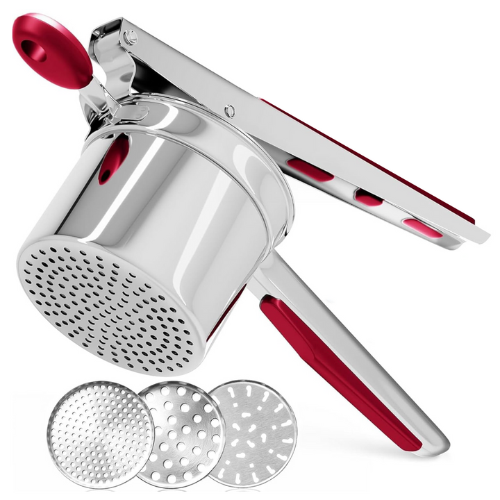 Stornfield | PureMasher Pro Stainless Steel Potato Masher 15oz | Extra Large Capacity | For Mashed Potatoes, Vegetables & Fruits | Lump-Free & Durable