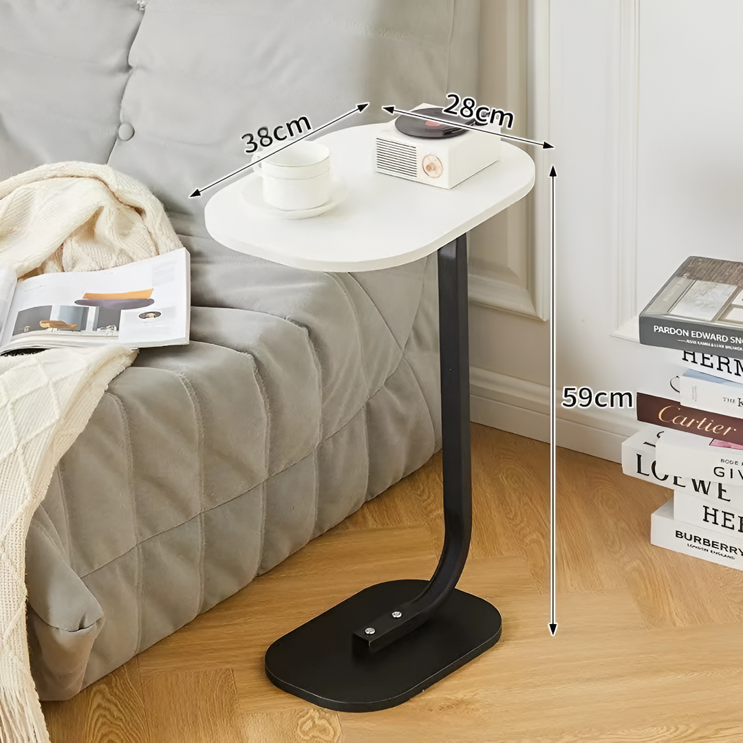 MinimalistCorner Table – Minimalist C-shaped Side Table | Stornfield