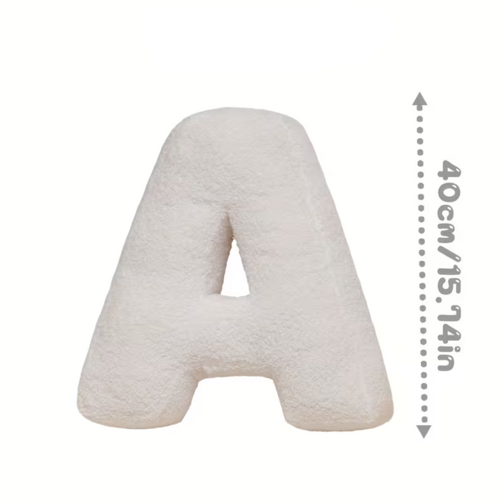 White Letter Decorative Pillow – Soft And Versatile | Creative Pillows For Your Sofa And Bed | Stornfield