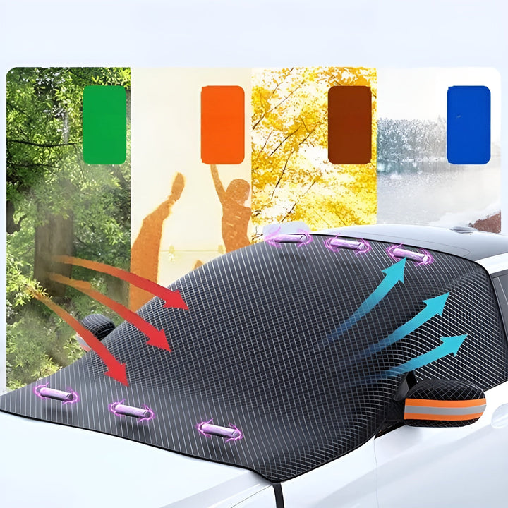 Magnetic Car Snow Cover – Quick Protection from Ice and Snow | SuitaStornfielde for Winter Days | Stornfield
