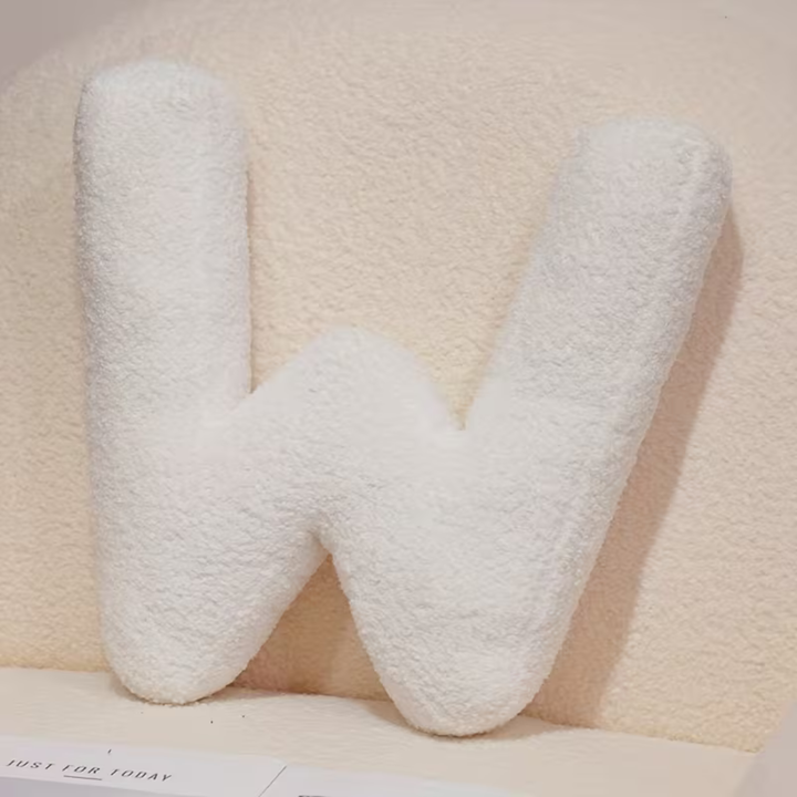 White Letter Decorative Pillow – Soft And Versatile | Creative Pillows For Your Sofa And Bed | Stornfield