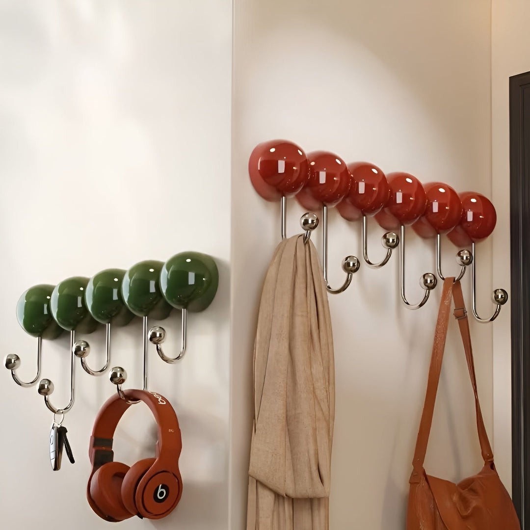 Shower hooks with suction cup – Strong hold without drilling | Perfect for bath and shower | Stornfield