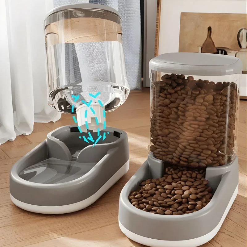 PawFill Feed & Water Dispenser Set automatic | Stornfield