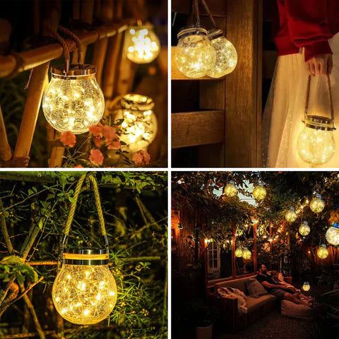 Solar Glass Globe Lantern Stornfield