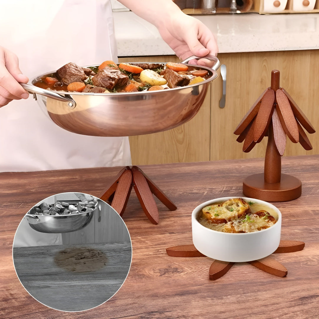 Christmas tree coaster foldaStornfielde – Decorative & Practical | Ideal for drinks & holidays | Stornfield
