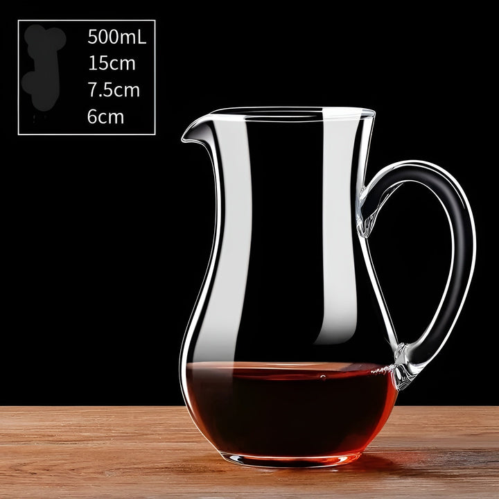 Crystal wine decanter in snail shape – Lead-free for wine or cognac | Decorative for home & bar | Stornfield