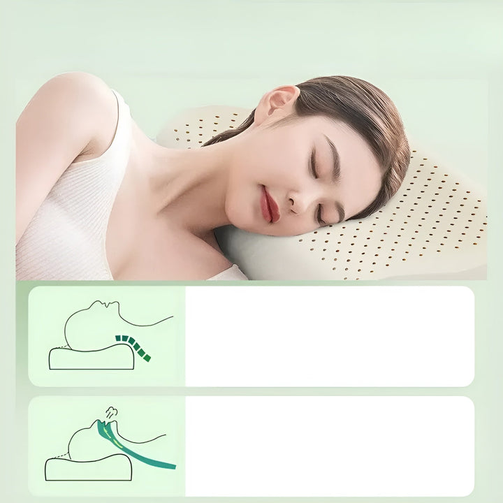 Thai Natural Latex Neck Pillows – Ergonomic and BreathaStornfielde | Perfect for a Restful Sleep | Stornfield