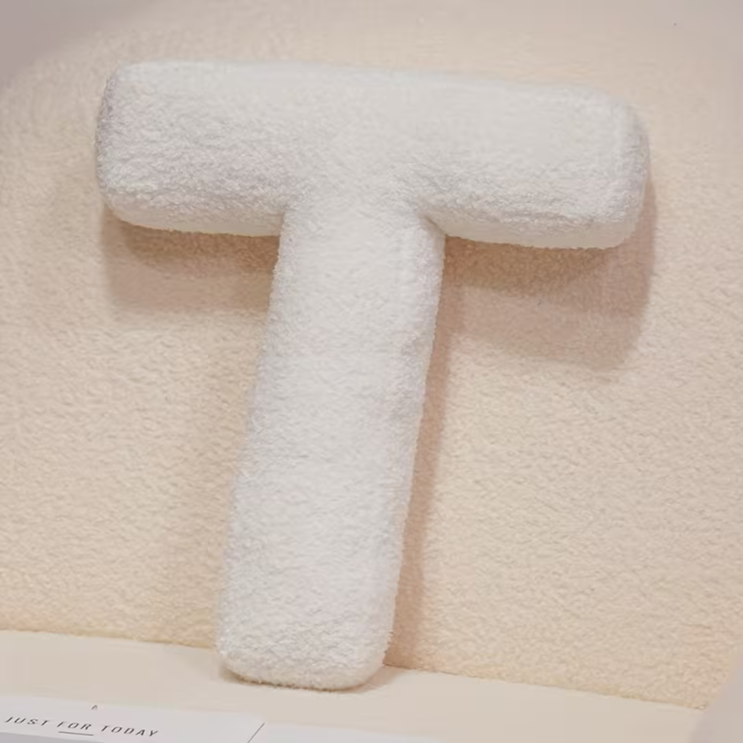 White Letter Decorative Pillow – Soft And Versatile | Creative Pillows For Your Sofa And Bed | Stornfield