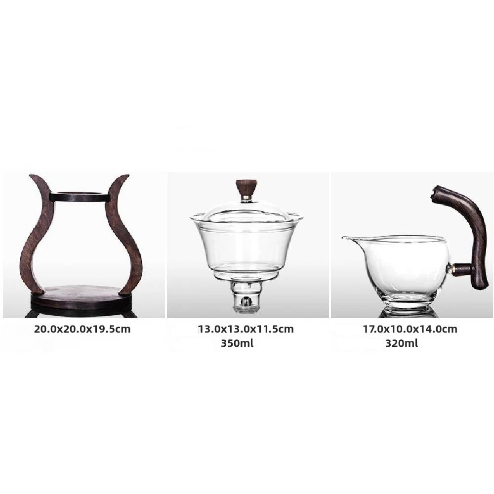 Glass Teaset with Magnetic Flow – Semi-Automatic Pot, Heat Resistant and Elegant | Stornfield