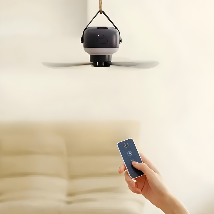 BreezeNova - Portable ceiling fan light with remote control | Stornfield
