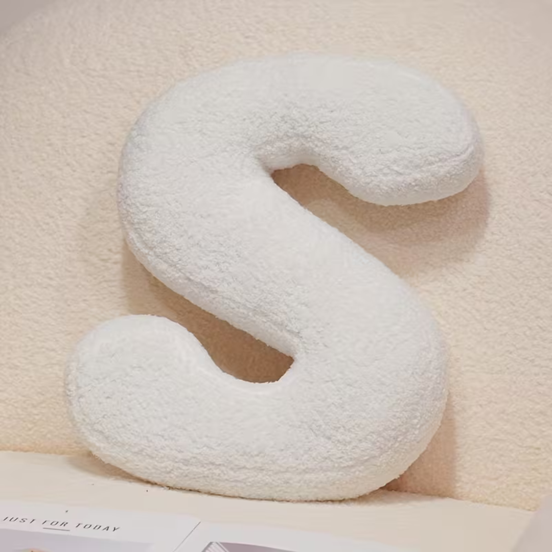 White Letter Decorative Pillow – Soft And Versatile | Creative Pillows For Your Sofa And Bed | Stornfield