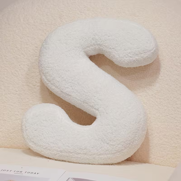 White Letter Decorative Pillow – Soft And Versatile | Creative Pillows For Your Sofa And Bed | Stornfield