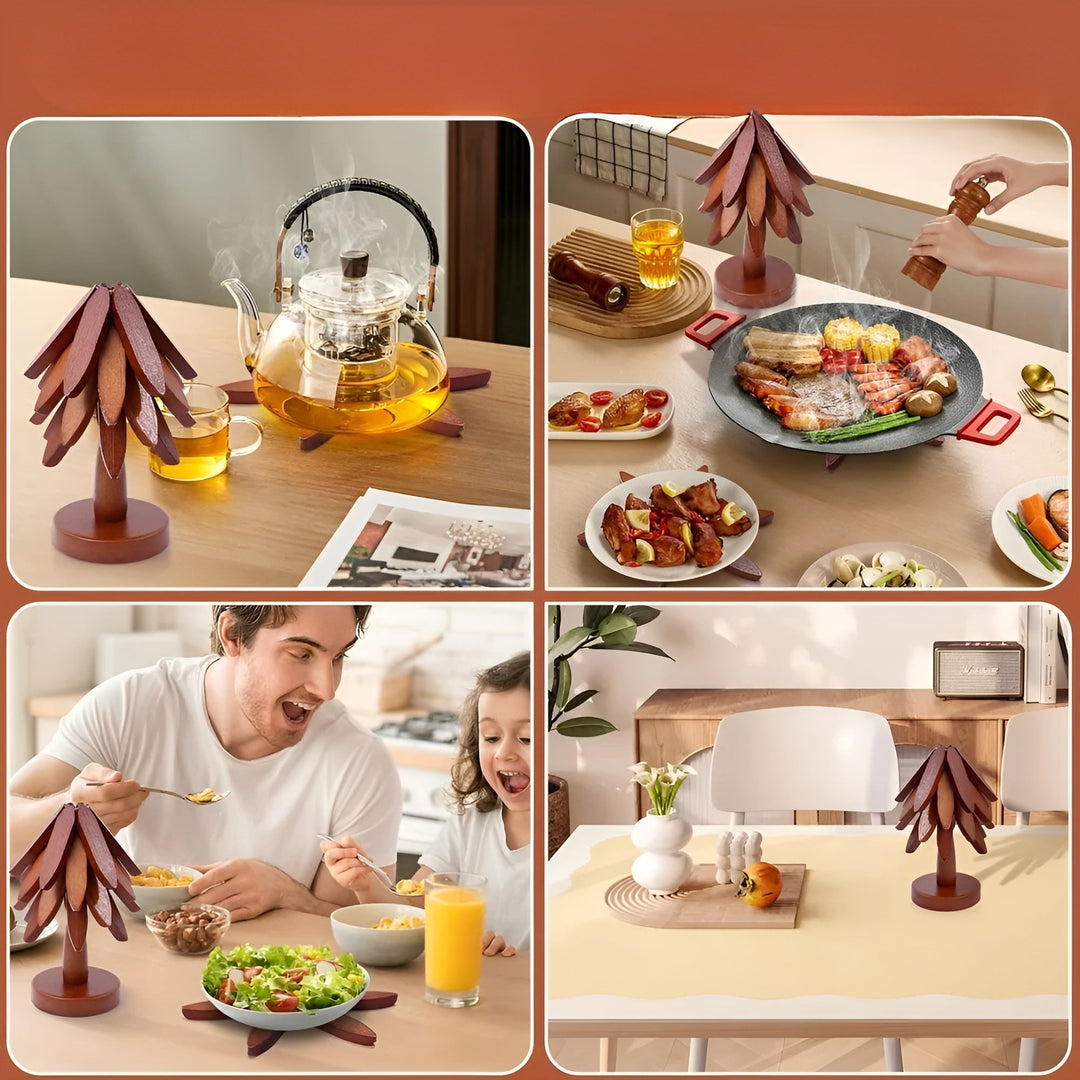 Christmas tree coaster foldaStornfielde – Decorative & Practical | Ideal for drinks & holidays | Stornfield