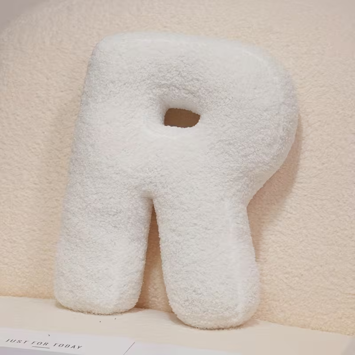 White Letter Decorative Pillow – Soft And Versatile | Creative Pillows For Your Sofa And Bed | Stornfield