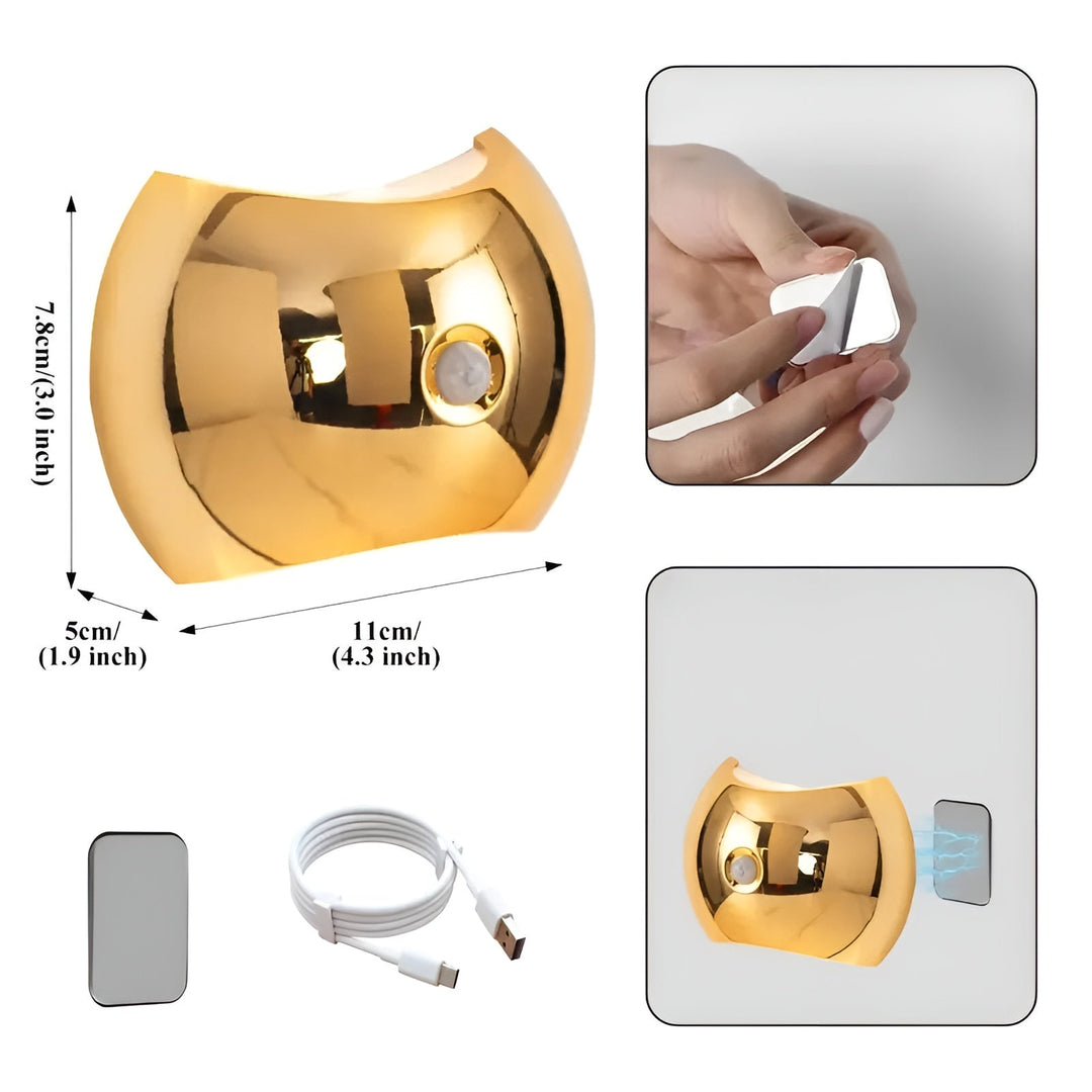 Wall light with motion sensor – Dual LED light Up & Down | Magnetic & PortaStornfielde | Stornfield