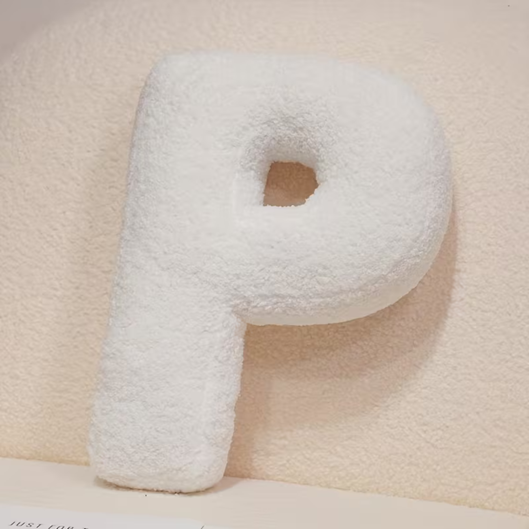 White Letter Decorative Pillow – Soft And Versatile | Creative Pillows For Your Sofa And Bed | Stornfield