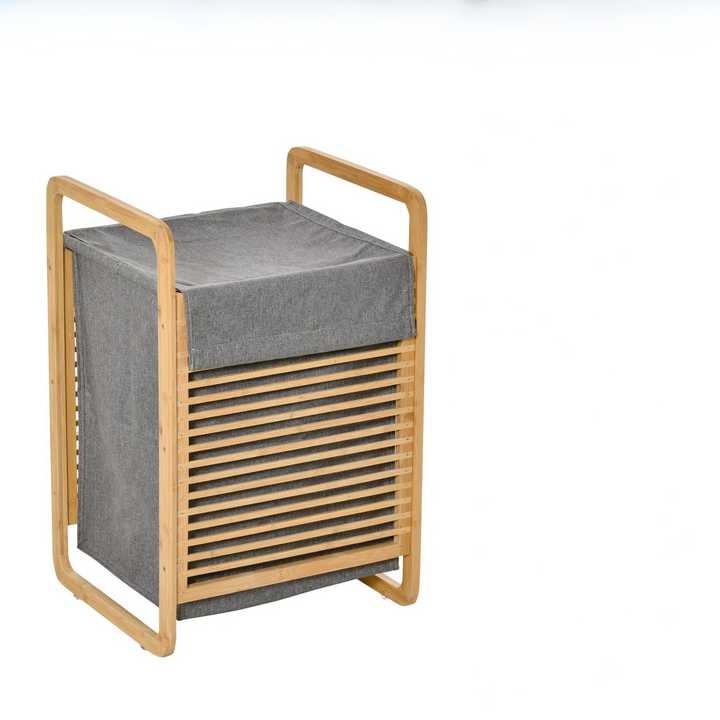 PureWeave Basket – Portable Laundry Basket made of Bamboo with Lid | Stornfield