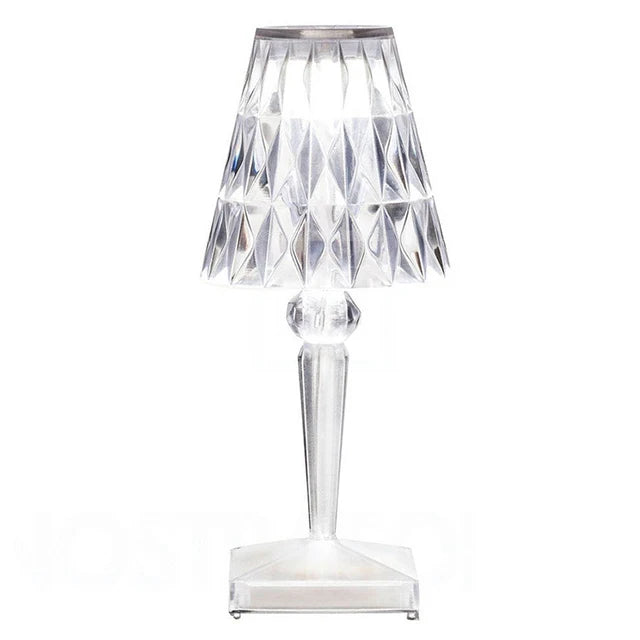 Acrylic Crystal Table Lamp – Artistic Design, Dimmable, Energy Saving, Ideal for Living Room or Bedroom | Stornfield