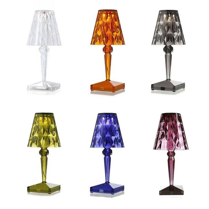 Acrylic Crystal Table Lamp – Artistic Design, Dimmable, Energy Saving, Ideal for Living Room or Bedroom | Stornfield