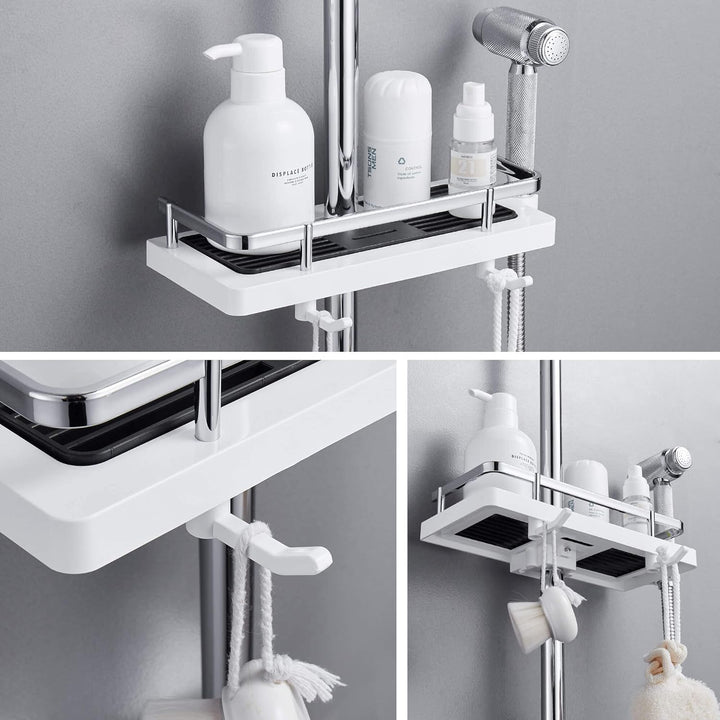 AquaShelf Adjustable Shower Shelf without Drilling for Bathroom | Stornfield