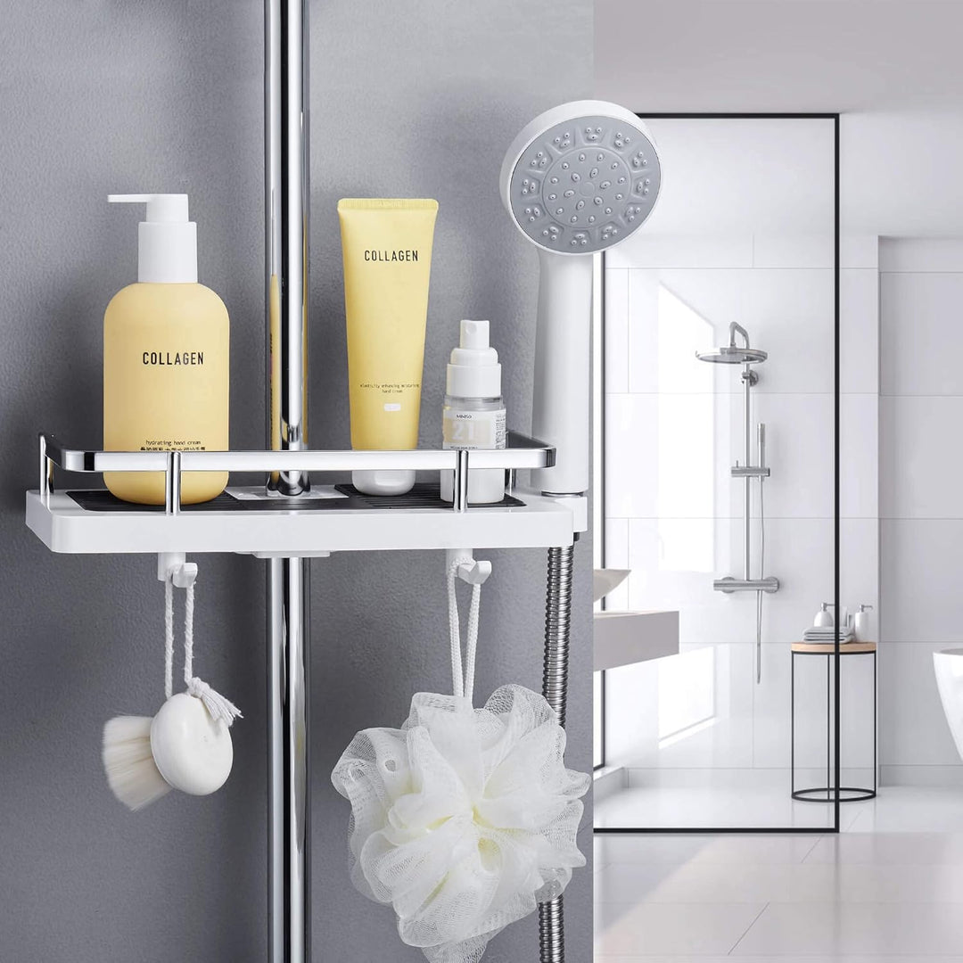 AquaShelf Adjustable Shower Shelf without Drilling for Bathroom | Stornfield
