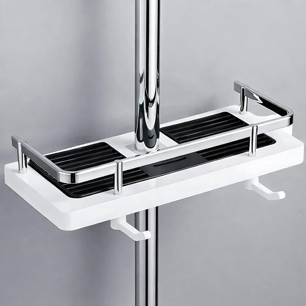 AquaShelf Adjustable Shower Shelf without Drilling for Bathroom | Stornfield