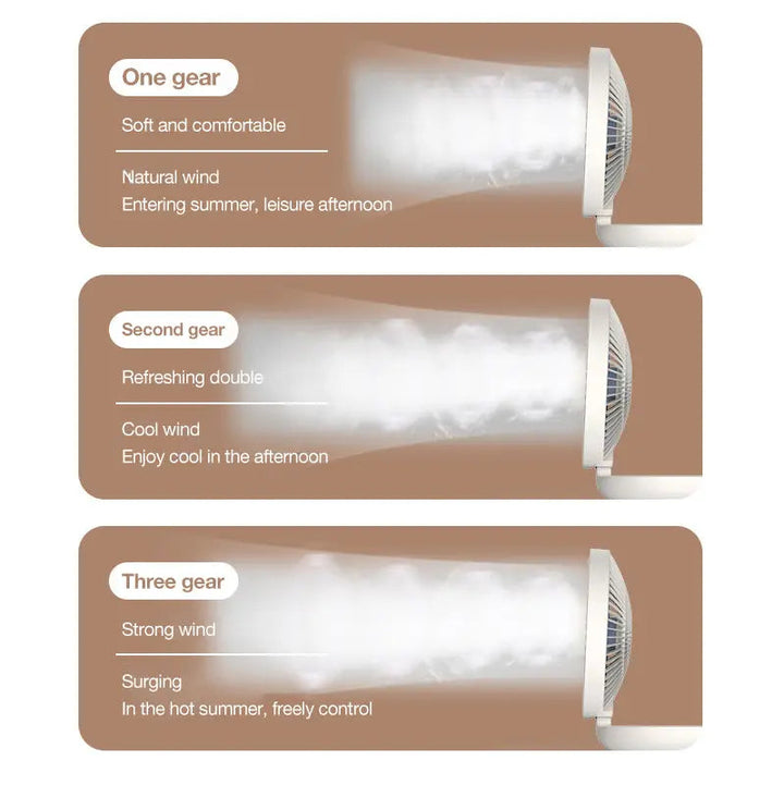 Stornfield | 2-in-1 Fan for Wall & Table – Quiet, Space-saving & Powerful