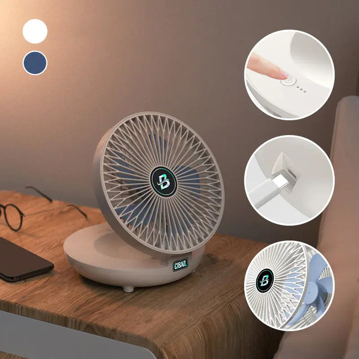 Stornfield | 2-in-1 Fan for Wall & Table – Quiet, Space-saving & Powerful