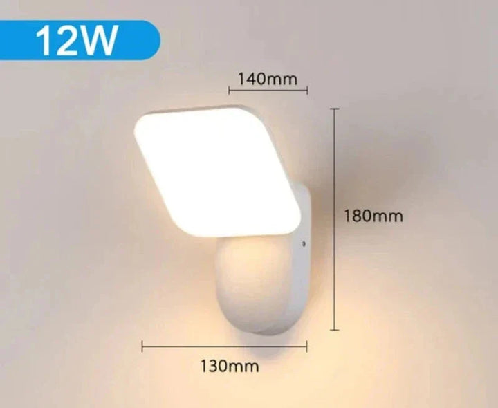 Modern LED porch light with motion sensor - Waterproof outdoor lighting, energy-saving, ideal for terrace and entrance | Stornfield