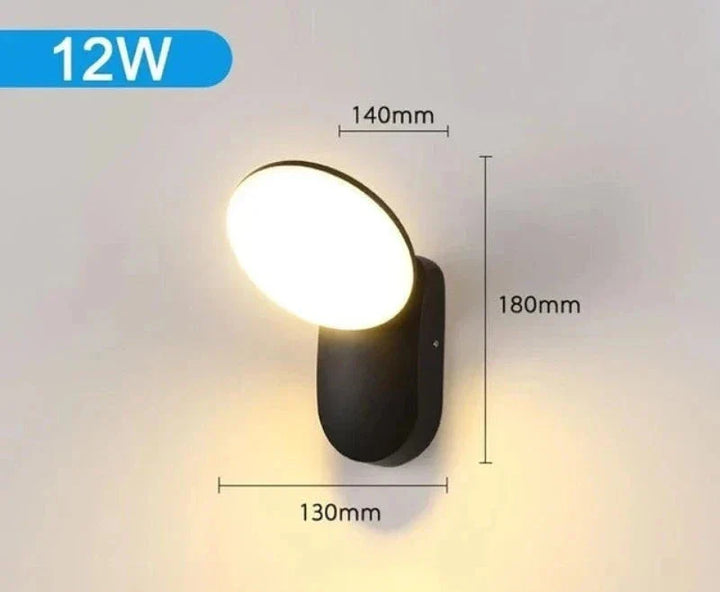 Modern LED porch light with motion sensor - Waterproof outdoor lighting, energy-saving, ideal for terrace and entrance | Stornfield
