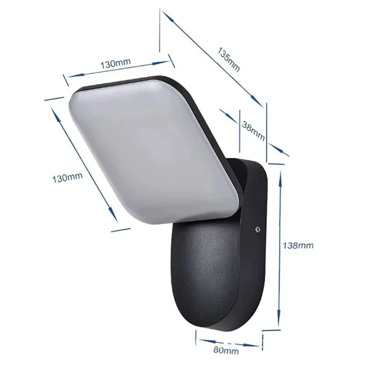 Modern LED porch light with motion sensor - Waterproof outdoor lighting, energy-saving, ideal for terrace and entrance | Stornfield