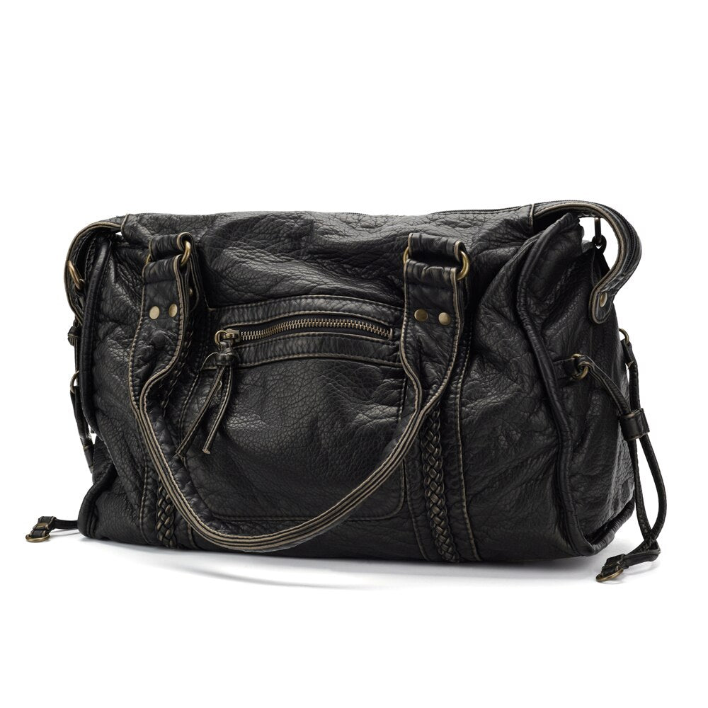 Ladies Shoulder Bag PU Leather Spacious with Laptop Compartment and Adjustable Strap | Stornfield
