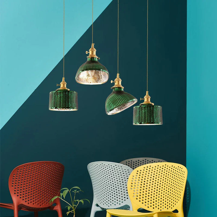 Creative Vintage Hanging Lamps from Glass – Retro Ceiling Light in Industrial Design | Stornfield