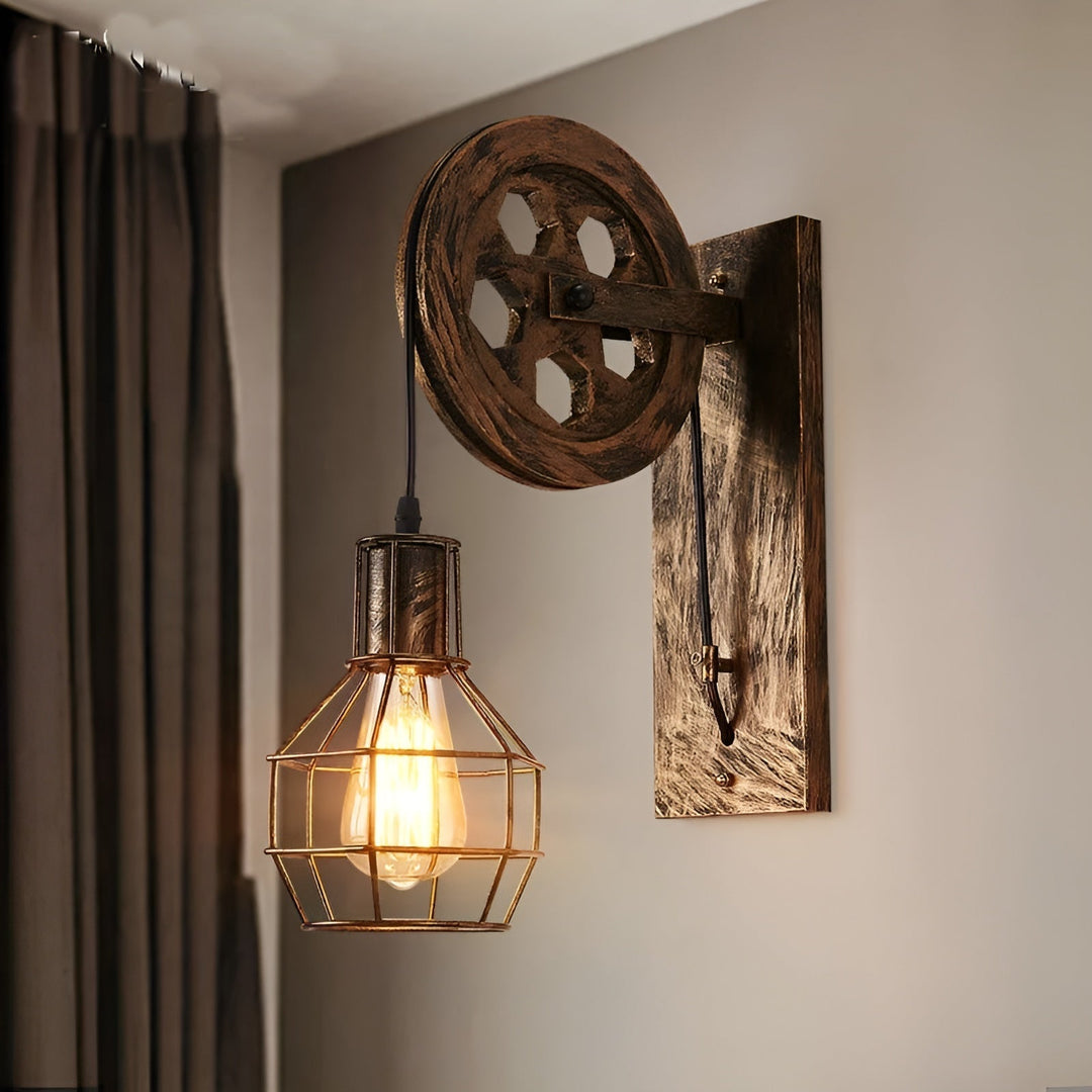 LumenLux Wall Lamp - Elegant Industrial Vintage LED Lighting | Stornfield