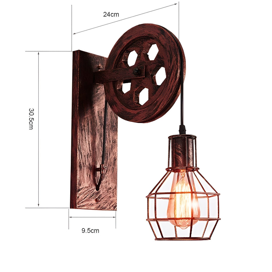 LumenLux Wall Lamp - Elegant Industrial Vintage LED Lighting | Stornfield