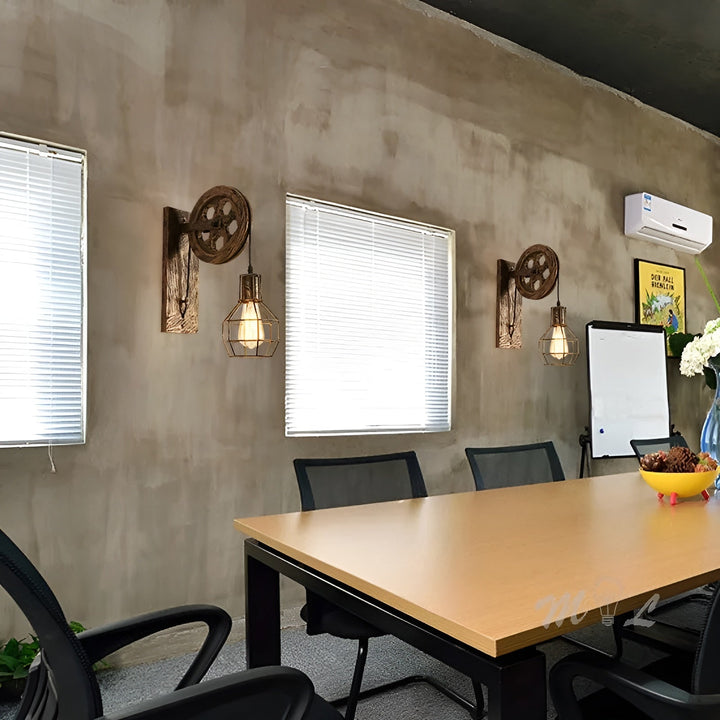 LumenLux Wall Lamp - Elegant Industrial Vintage LED Lighting | Stornfield