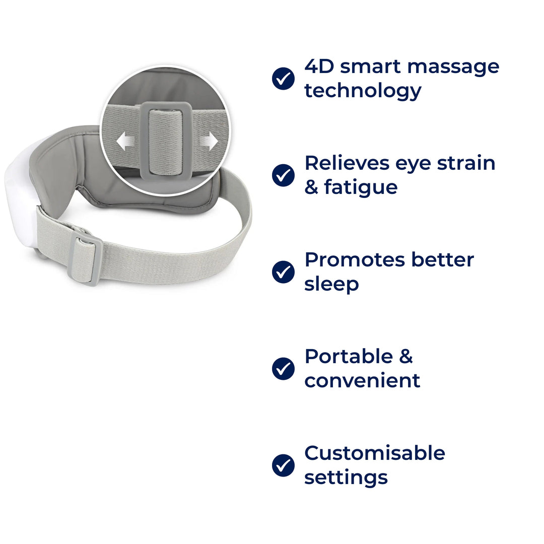 Vistella | 4D Smart Eye Massager - Air Pressure - Vibration - Heat Therapy for Eye Strain - Improved Sleep Stornfield