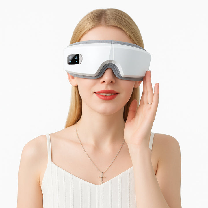 Vistella | 4D Smart Eye Massager - Air Pressure - Vibration - Heat Therapy for Eye Strain - Improved Sleep Stornfield