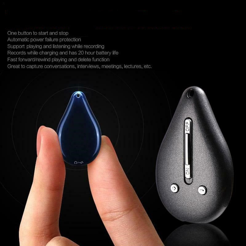 Stornfield | Keychain Voice Recorder – 100-Hour Memory, Portable & Discreet