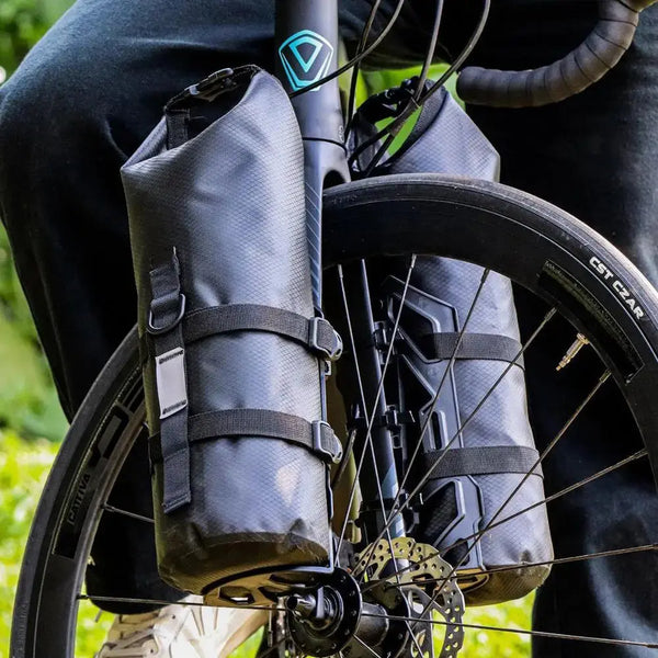Stornfield | Waterproof Front Fork Bike Bags – 5-7L Pannier Set for Long Rides & Bikepacking