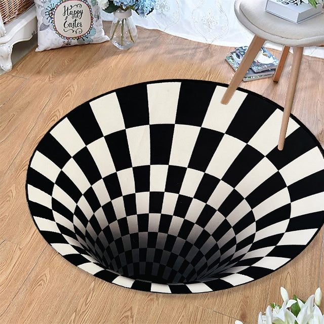 Beef Vortex 3D-illusion rug - 100 cm - non-slip | Stornfield
