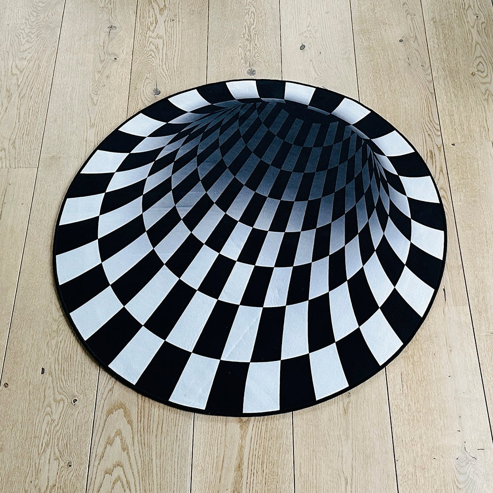 Beef Vortex 3D-illusion rug - 100 cm - non-slip | Stornfield