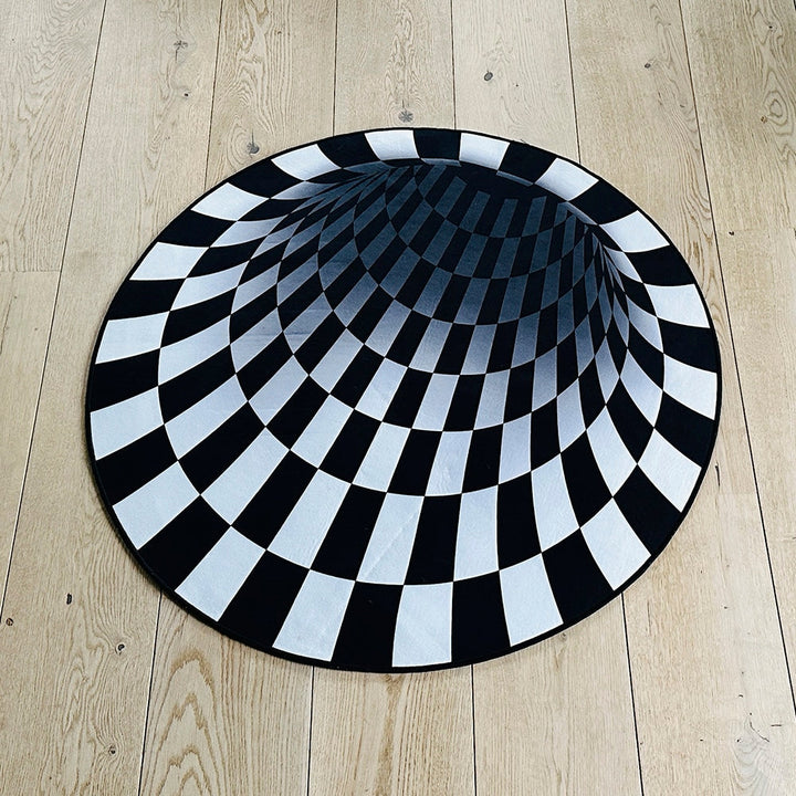 Beef Vortex 3D-illusion rug - 100 cm - non-slip | Stornfield