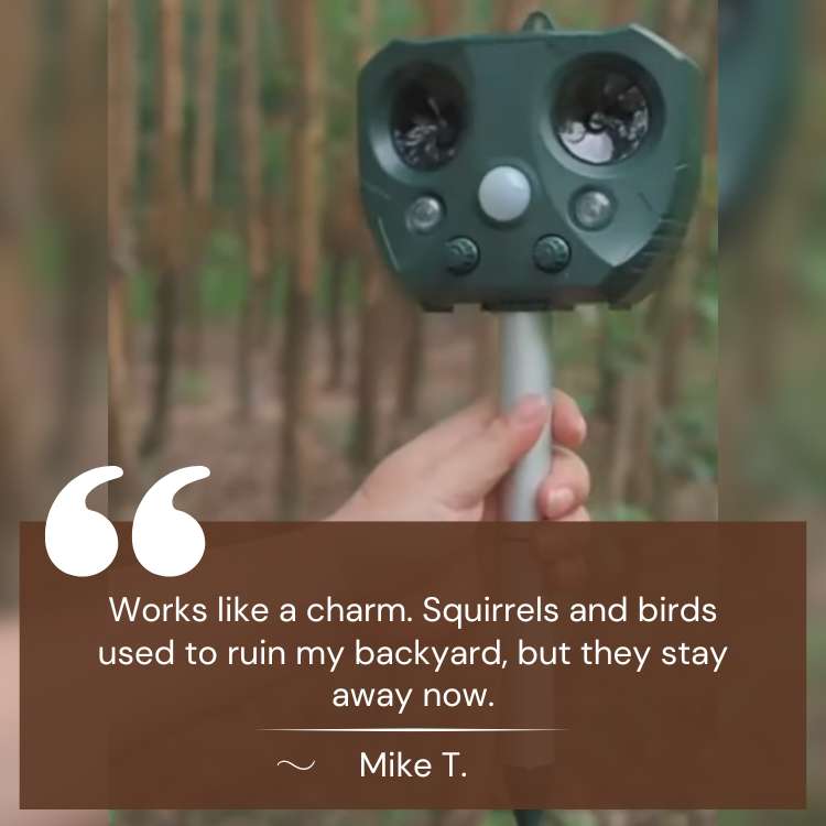 Stornfield | Ultrasonic Bird & Pest Repeller Device - Effective Pest Control for Gardens, Yards & Outdoor Spaces