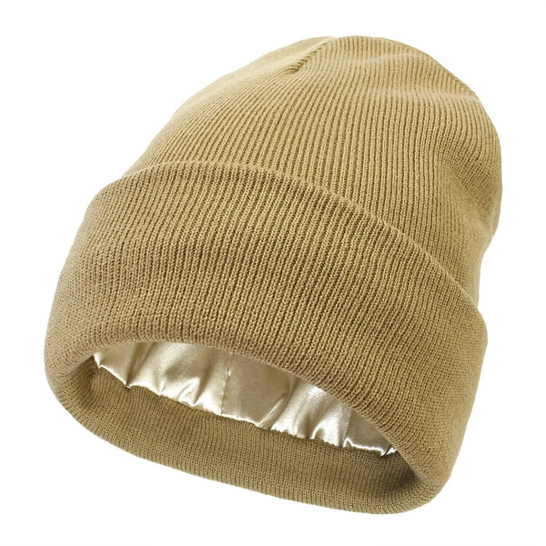 Stornfield | Noor Silk Winter Hat – Wool & Silk – Anti-Frizz Hair Protection