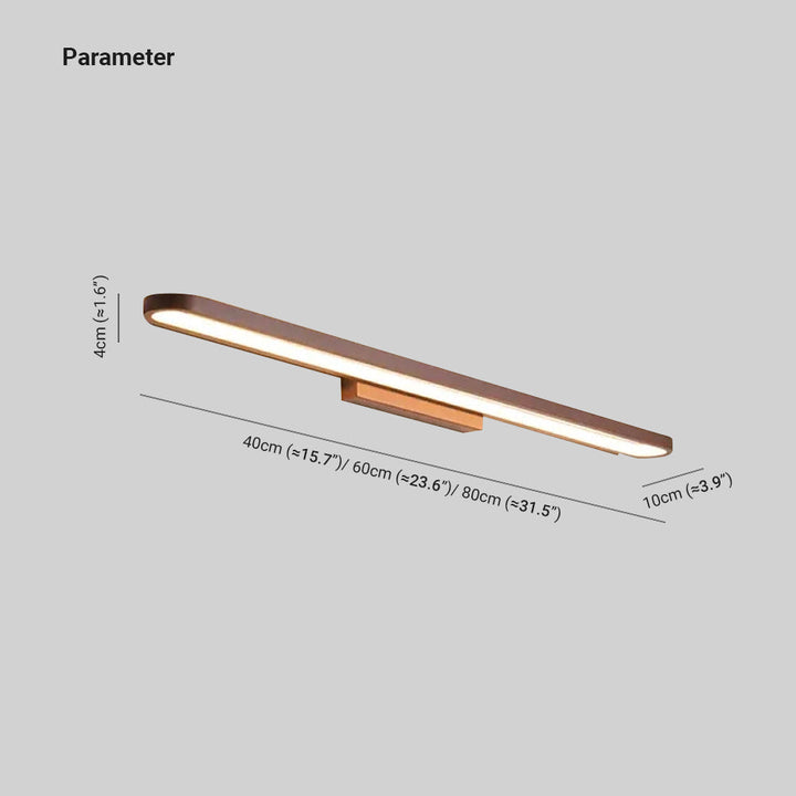 Stornfield | Modern Linear Wall Sconce Leigh, Gold, Bedroom/Bathroom, Metal