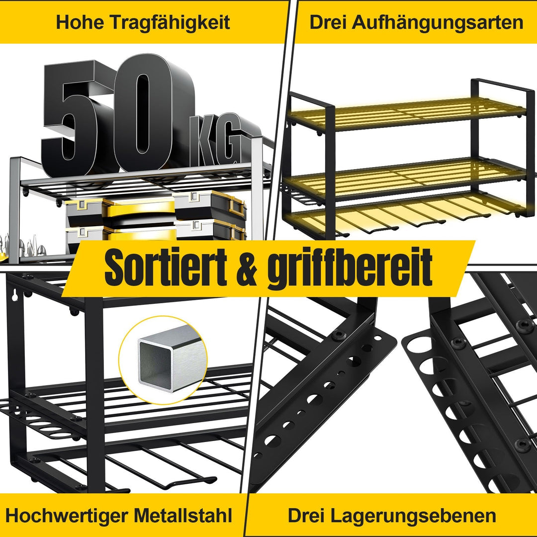 Tool holder wall mount 50kg load | Stornfield